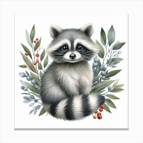 Racoon Canvas Print