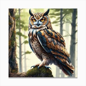 Great Horned Owl 5 Canvas Print