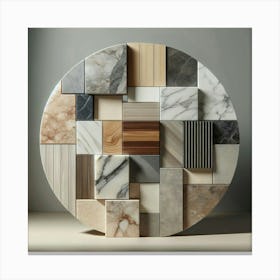 Marble Mosaic Canvas Print