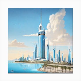 Dubai Skyline 1 Canvas Print