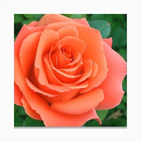 Orange rose luck Canvas Print