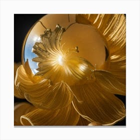 Golden Flower Canvas Print