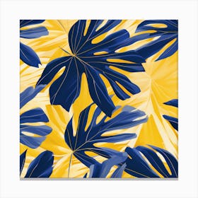 Tropical Leaf pattern art, 112 Canvas Print