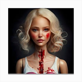 Butchered Barbie 1 Canvas Print