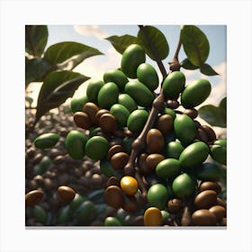 Coffee Beans 30 Canvas Print