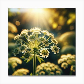 Flower In The Sun Canvas Print