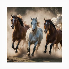 Running Horses D9f71679 A4d2 4440 Bd74 047e47f867f9 Canvas Print