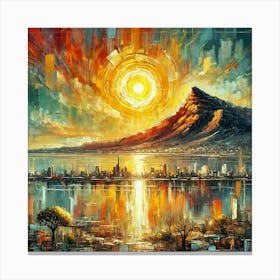 Through Time A Constant Sun.AI 1 Canvas Print