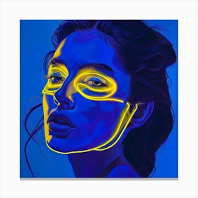 Neon Girl 2 Canvas Print