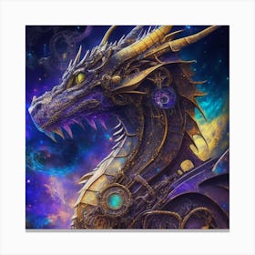 Steampunk Dragon 5 Canvas Print