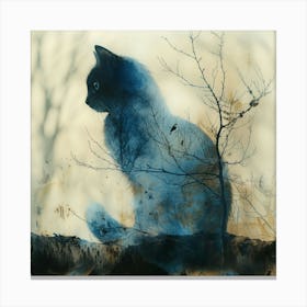 Cat In The Woods Canvas Print