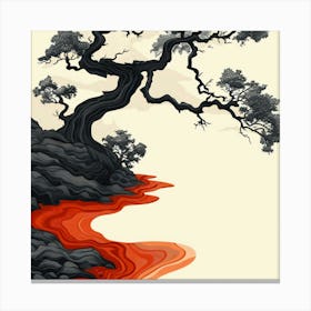 Samurai Tree Canvas Print