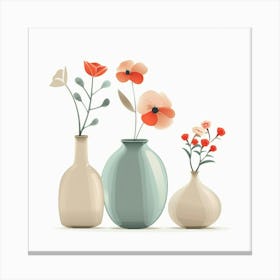 Flowers In Vases 6 Canvas Print