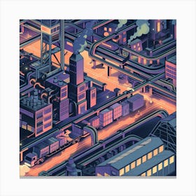 Industrial City 4 Canvas Print