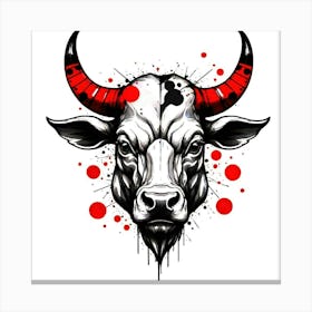 Bull Head 1 Canvas Print