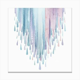 Watercolor Drips Canvas Print