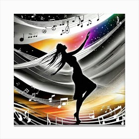 Music Notes 7 Canvas Print