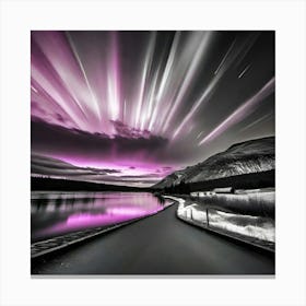 Purple Aurora Canvas Print