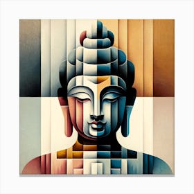 Abstract Buddha Canvas Print
