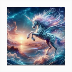 Unicorn In The Sky 1 Canvas Print