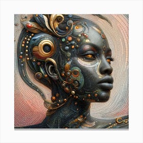 Cyborg Woman 4 Canvas Print