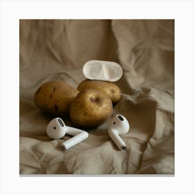 Potatoes On The Bed Canvas Print
