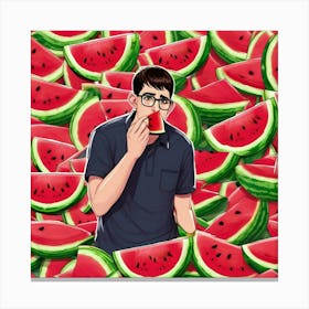 Mclovin watermelons  Canvas Print
