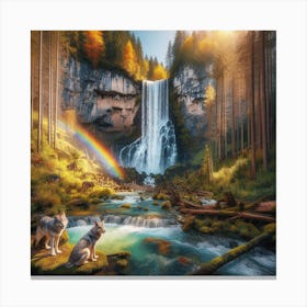 The Wolf Waterfall 4 Canvas Print