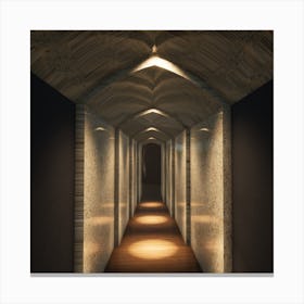 Hallway - Hallway Stock Videos & Royalty-Free Footage Canvas Print