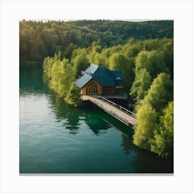 House On The Lake 8 Canvas Print