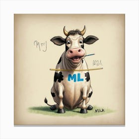 Cow MI Canvas Print