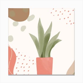 Plant In A Pot Canvas Print