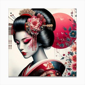 Geishaart62 Canvas Print