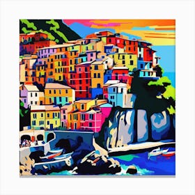A Vibrant Cinque Terre Italy 4 Canvas Print