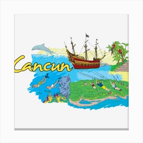 Cancun Canvas Print