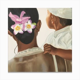 Madre Con Bambino Canvas Print