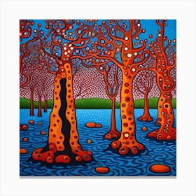 Trees In The Water Canvas Print