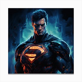 Superman Mechanical Ferocity Canvas Print