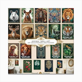 Zoo Animals Canvas Print