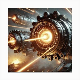 Energy Railguns Olympus Dreadnought Canvas Print