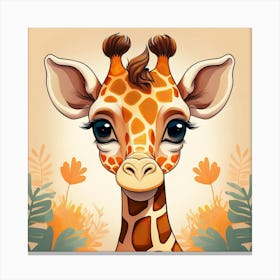 Baby giraffe Canvas Print