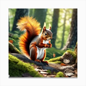 Red Squirrel 24 Canvas Print