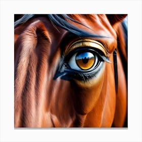 Eye Of A Horse 7 Canvas Print