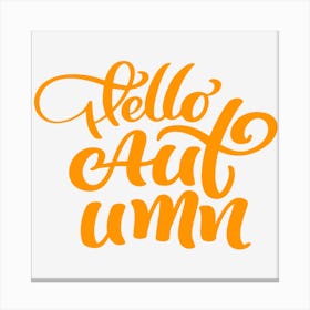 Hello Autumn Canvas Print