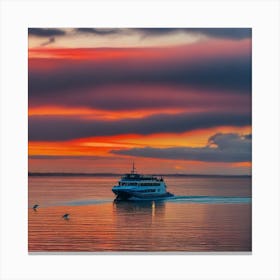 Sunset On The Water 43 Canvas Print