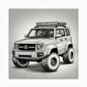 Mercedes Gmc Suv Canvas Print