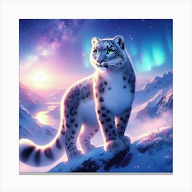 Snow Leopard 4 Canvas Print