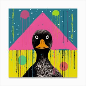 Geometric Colourful Duck 2 Canvas Print