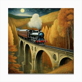 Night Train Canvas Print