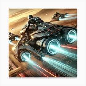 Asterian Gravity Bikes High Speed Mobility Canvas Print